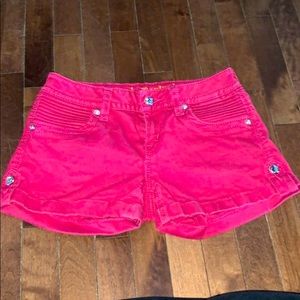 Hot pink rock revival short, color Olivia
